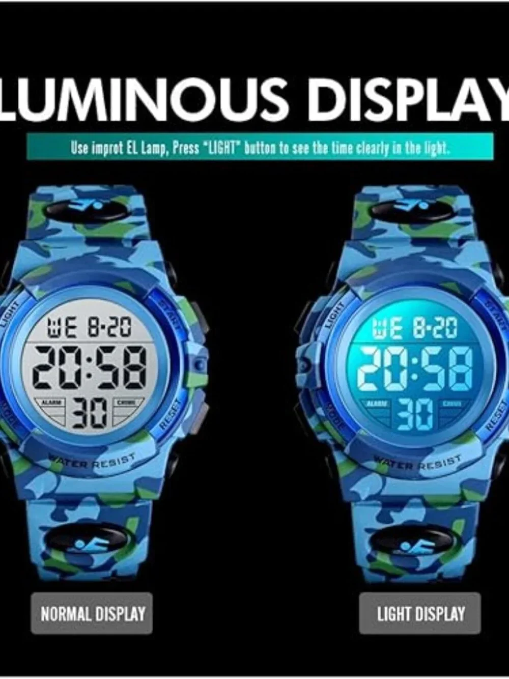 NEW Kids Digital Watch Waterproof